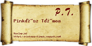 Pinkász Tímea névjegykártya